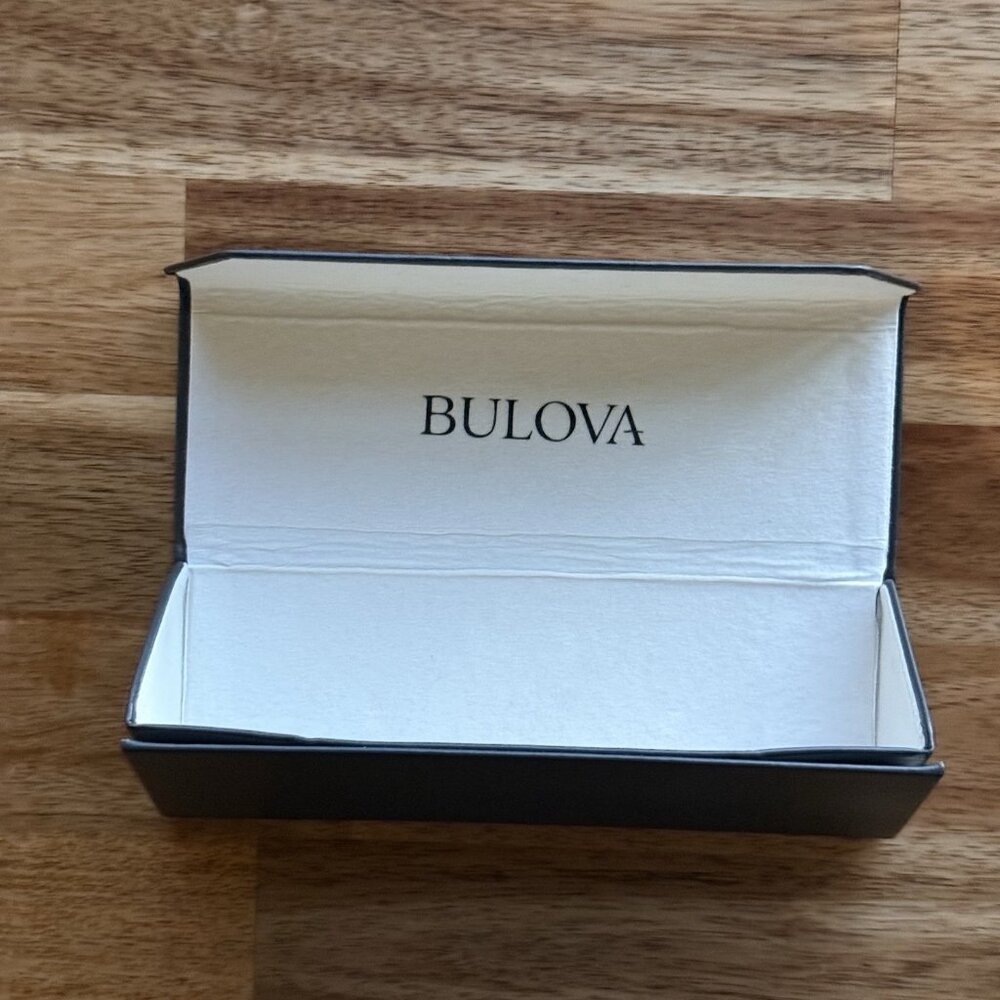 Bulova Triangular Folding Hard Case Only Glasses … - image 8
